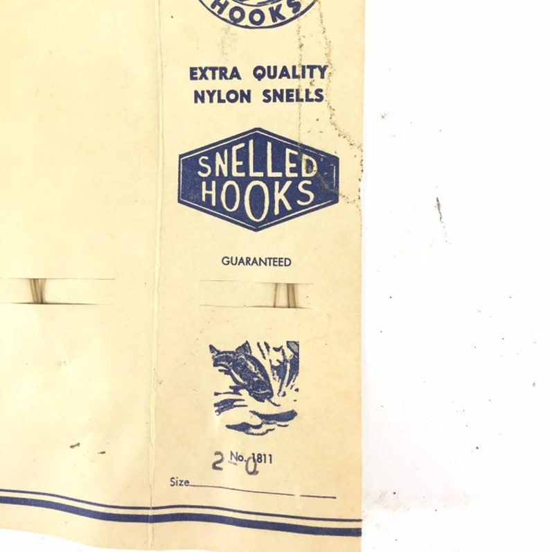 3 Vintage Genuine Ike Walton Hooks Snelled Hooks No 1811 Fishing