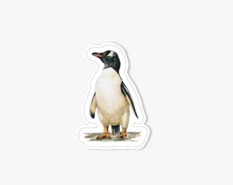 Penguin Sticker | 2.5" Die Cut Sticker | Hand-Drawn Penguin