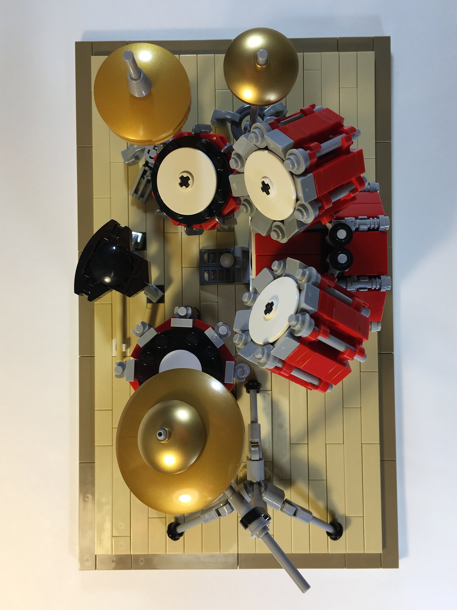 Drumkit Set built From Lego Bricks Etsy