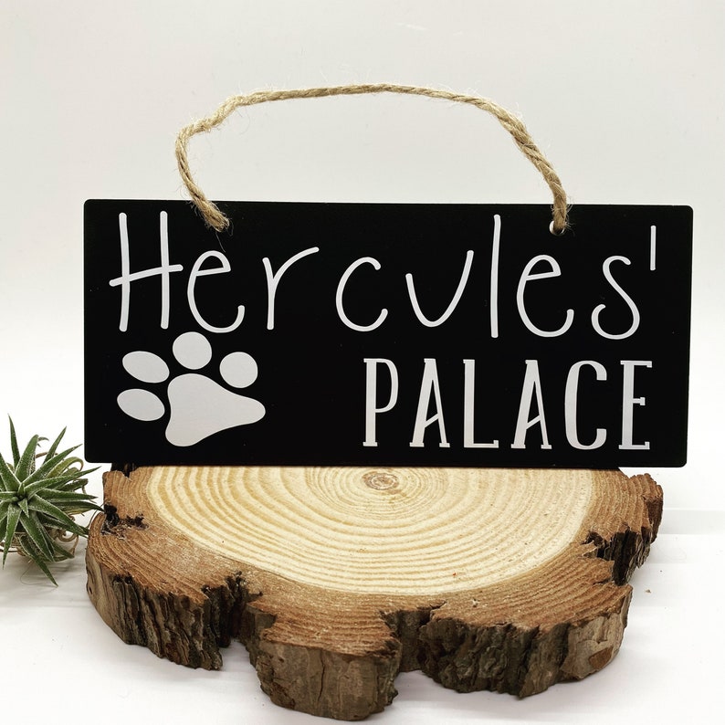 Dog House Name Sign / Kennel Name Plaque / Sign / Approx Etsy