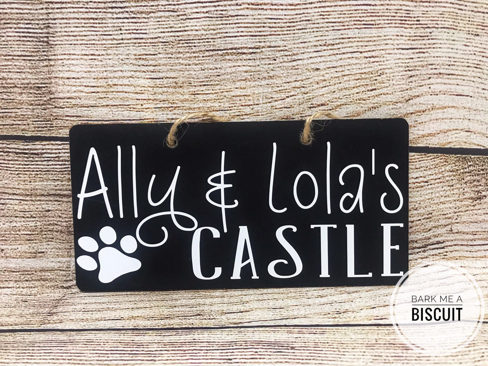 Dog House Name Sign / Kennel Name Plaque / Sign / Approx Etsy