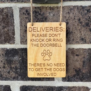 Dog Doorbell Delivery Sign, No Need To Knock Or Ring Doorbell