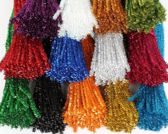 20pc Fuzzy Chenille Wire Sticks Length Chenille and Wires Various  Decorations 