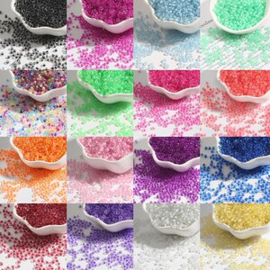 12/0 8/0 6/0 Colore Foderato Clear Seed Perline 2mm 3mm 4mm - Colore Trasparente All'interno Di Glass Seed Beads - Colore Foderato Rocailles