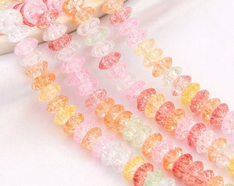 Perle Di Vetro Di Cristallo Sfaccettate Rotonde Piatte 50 Pezzi 8 - Foto 9