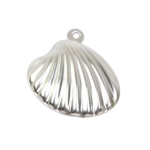 10 Tiny Seashell Charms Zeeschelp Hangers Antiek Zilver Tone, 19x19mm