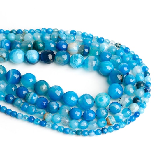 Nancybeads 90 Cuentas De ágata De Encaje Natural De 4 Mm Con