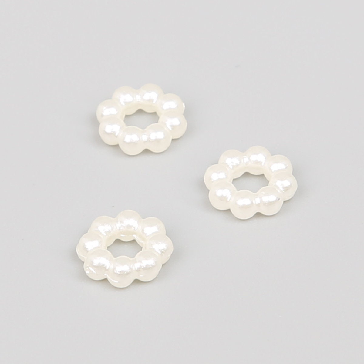 2-18mm Ivory Faux Pearls Round Smooth Ivory ABS Imitation Pearls