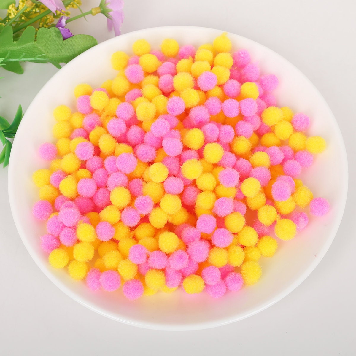 100 Colorful Hearts for Letter Beads 7mm Rainbow Little Heart