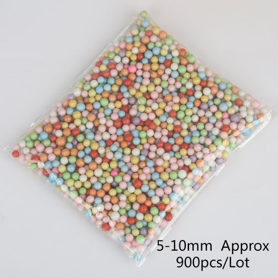 Rainbow Mix Foam Beads for Slime, Rainbow Slime Supply, Slime Supplies,  Micro Foam Accessories, Craft, Miniature, Fake Food, 2-4mm 5-10mm 