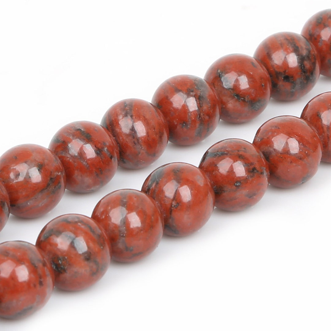 Red Sesame Jasper Beads 6mm 8mm 10mm Round 15 Strand - Etsy