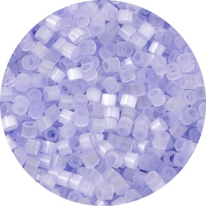 2,5 mm viola occhio di gatto perline tubo - perline tubo di vetro color caramella - perlina a forma di tubo cilindrico - occhio di gatto - dimensione foro 1 mm - 740 pezzi