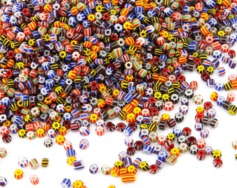 3300 Perline Vetro Trasparenti 3mm - Color Arcobaleno AB Per Bigiotteria Fai Da Te - Foto 8