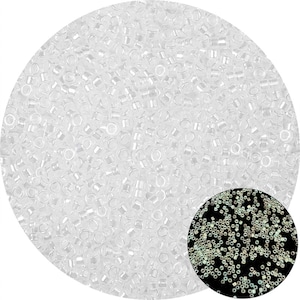 2,5 mm bianco bagliore nel vetro scuro perline di semi - alta qualità - perline bianche che cambiano colore luminoso - dimensione del foro di 1 mm - 700 pezzi - gioielli di perline