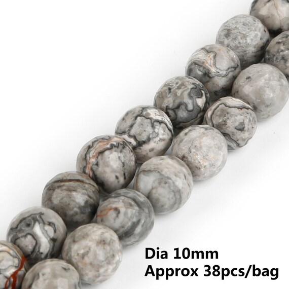 Pelle Di Leopardo - Filo Di Sfere Lisce Da 8mm - Fili Di Pietre E - Foto 2