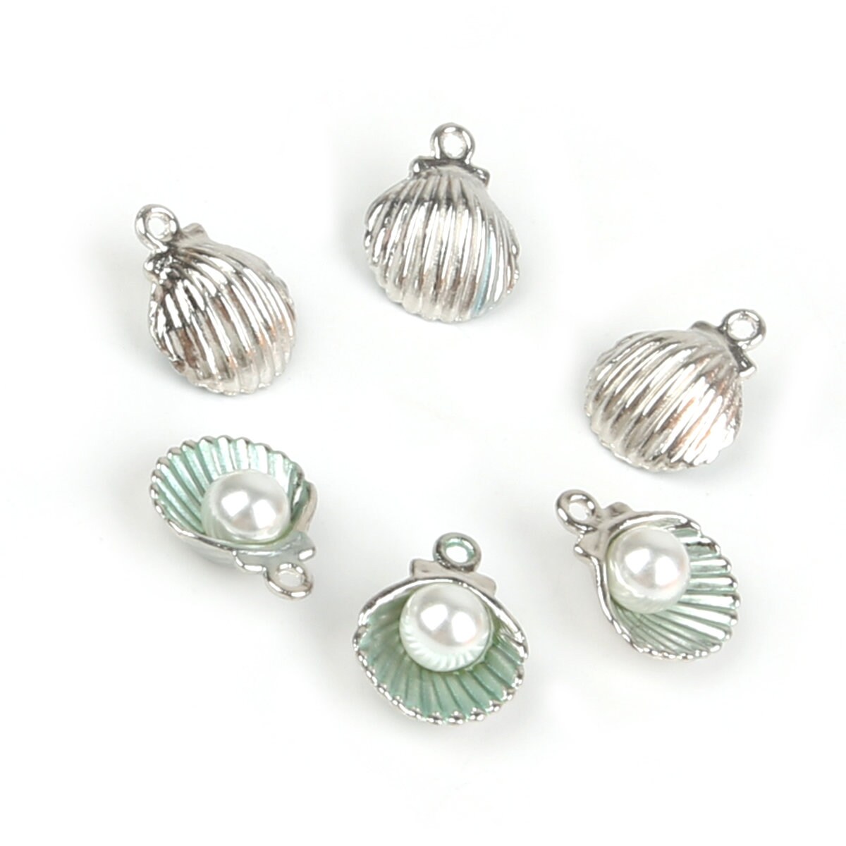 10pcs Shell Pearl Charms Shell Charms Shell Pearl Earring - Etsy