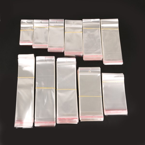 200 Sachets Plastique Autocollants 10x13 Pouces - 1.5 Mil, Transparents, Pour Emballage Et Envoi