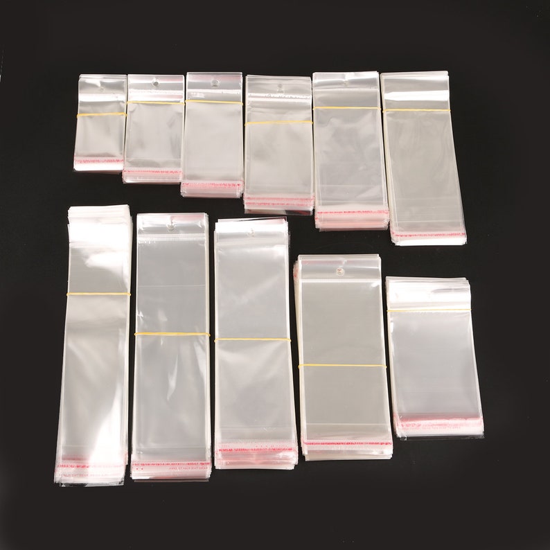 11 SIZES 100pcs Clear Self Adhesive Seal Plastic Bags Etsy UK