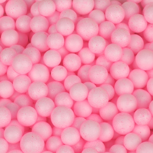 Pink Foam Beads For Slime, Pink Slime Supply, Slime Supplies, Micro Foam Accessories, Craft, Miniature, Fake Food, 2-4mm 5-10mm