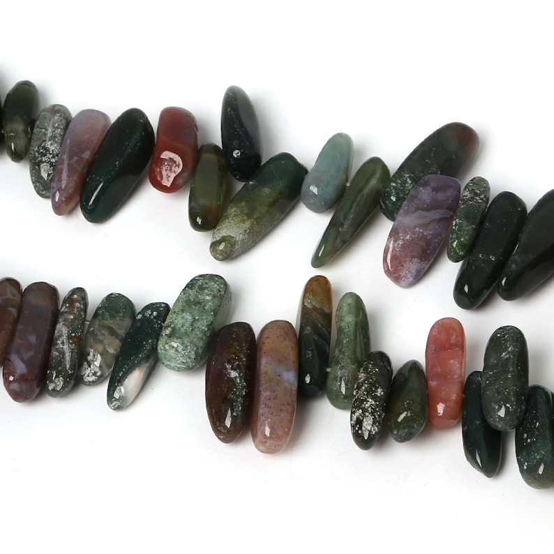 Natural Indian Agate Chip Beads 10-30mm 15 Strand 50 pcs