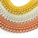 Hematite Beads Natural Gemstone Round Loose - Gold/Rose Gold/Silver Plating, 15'/str 3mm 4mm 6mm 8mm 10mm