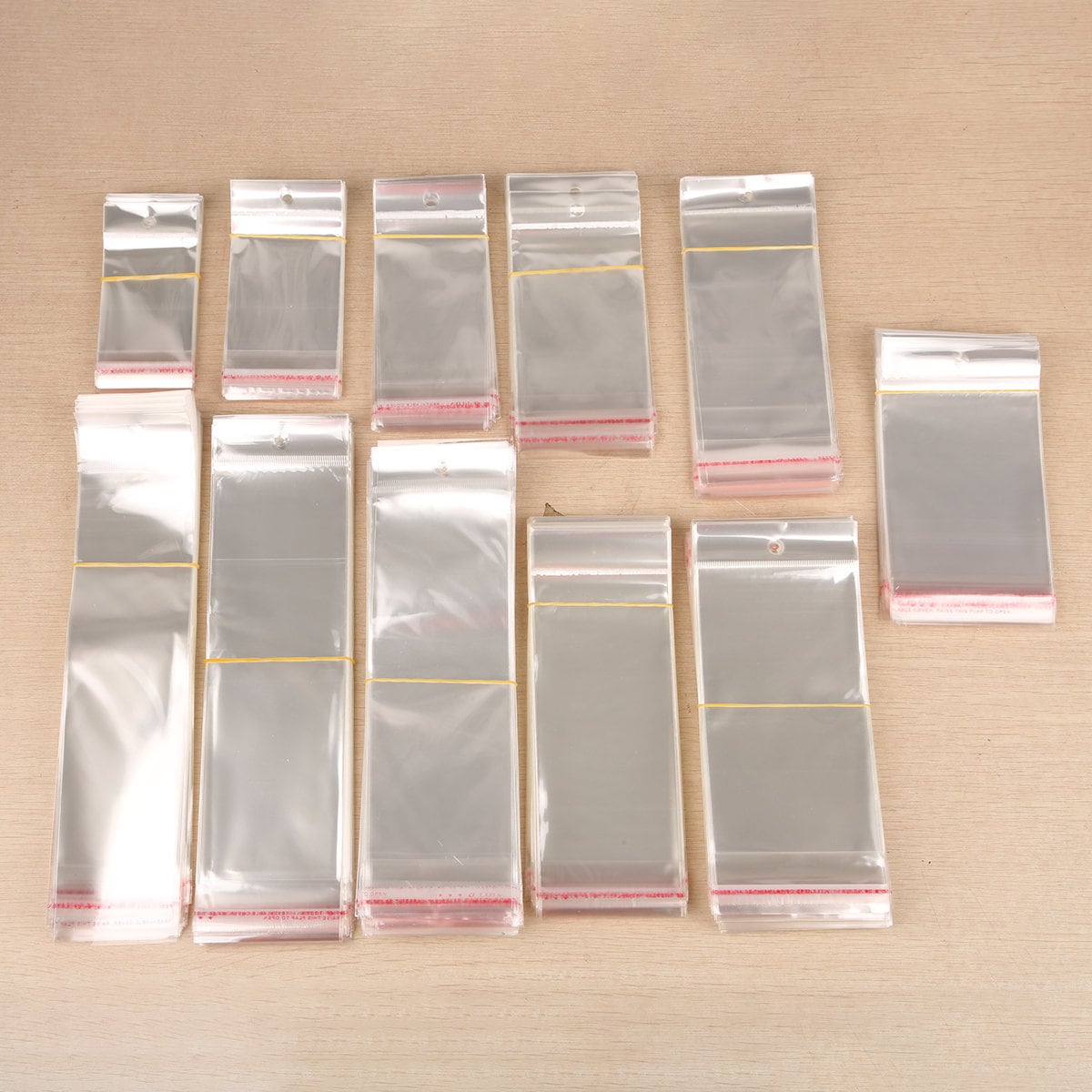 100Pcs Transparent Thick Self-adhesive Bag Clear P... - Grandado - View #8