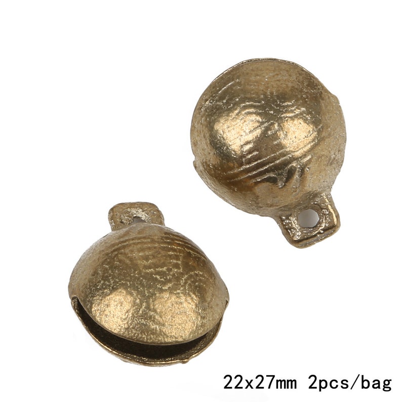 6 tailles en laiton Tiger Bell Jingle Bell Pet Bell Cloche en bronze antique image 7
