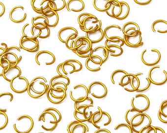 900 pezzi Oro Open Jump Rings Acciaio 0.8 * 6mm - Anelli aperti - Anelli di salto in oro - Gioielli d'oro Risultati