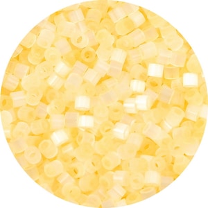 2,5 mm giallo occhio di gatto perline tubo - perline tubo di vetro color caramella - perlina a forma di tubo cilindrico - occhio di gatto - dimensione foro 1 mm - 740 pezzi