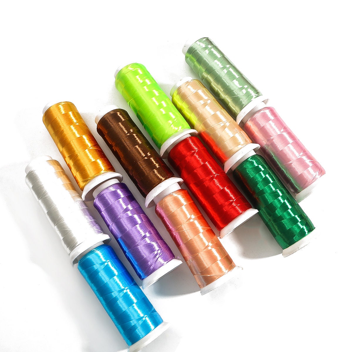 1750 Yards Colorful Thread- Embroidery Floss - Colorful Rainbow Thread ...