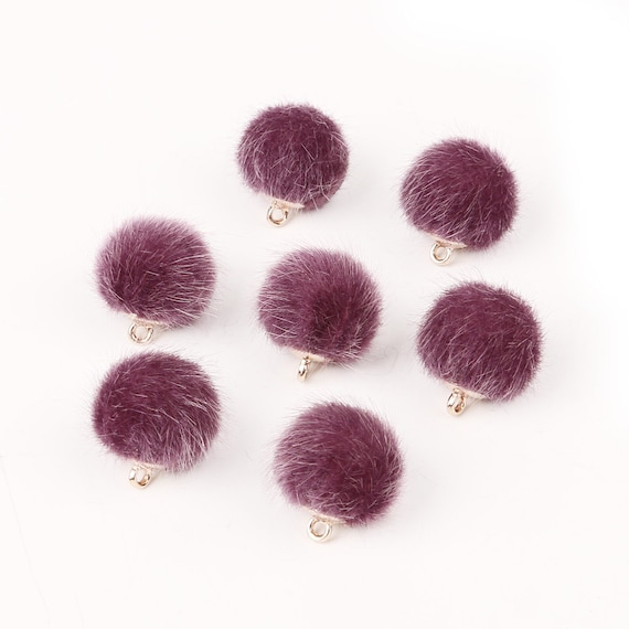 MINK BALL CHARM PINE MINK BALL CHARM PINE