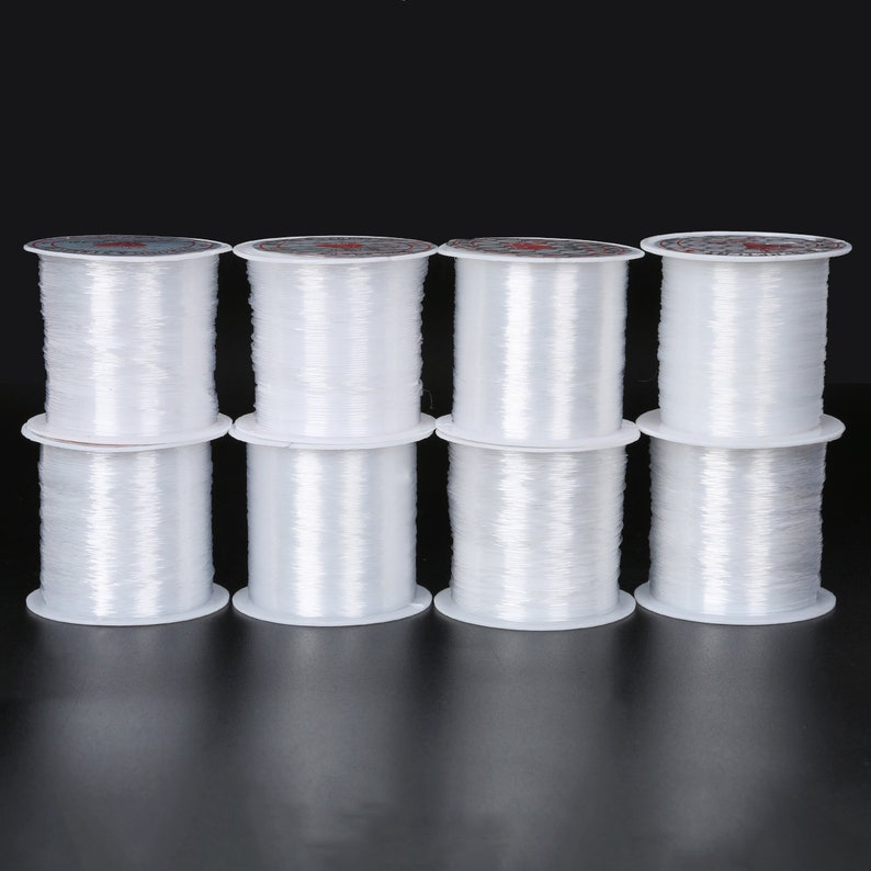 0.2/0.25/0.3/0.35/0.4/0.45/0.5/0.6mm 1 Roll Fish Line Wire Clear Non-Stretch Strong Nylon String Beading Cord Thread Jewelry DIY Bracelet image 5