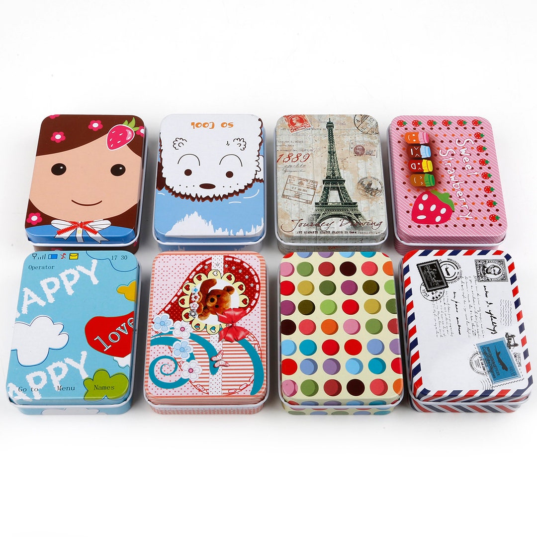 9 CHOICES Small Tin Box Tin Jewelry Box Tin Gift Box Tin Etsy UK