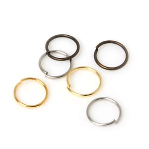 8mm Jump Rings 680pcs - Gold Silver Bronze Plated Open Jump Rings - Jewelry Making Supply - 0.7mm Thick