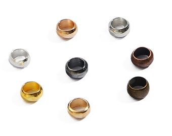 Rondelle Rubber Stopper perles - 100/200/300/500pcs - Spacer Beads Porte-charme - Perles de sertissage - Bouchon coulissant