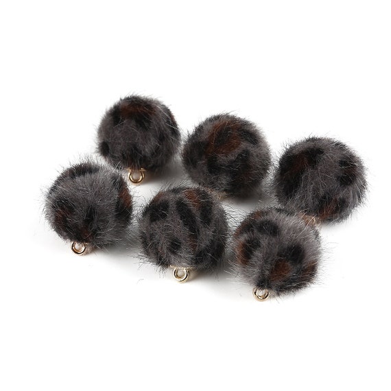 MINK BALL CHARM BLACK MINK BALL CHARM BLACK
