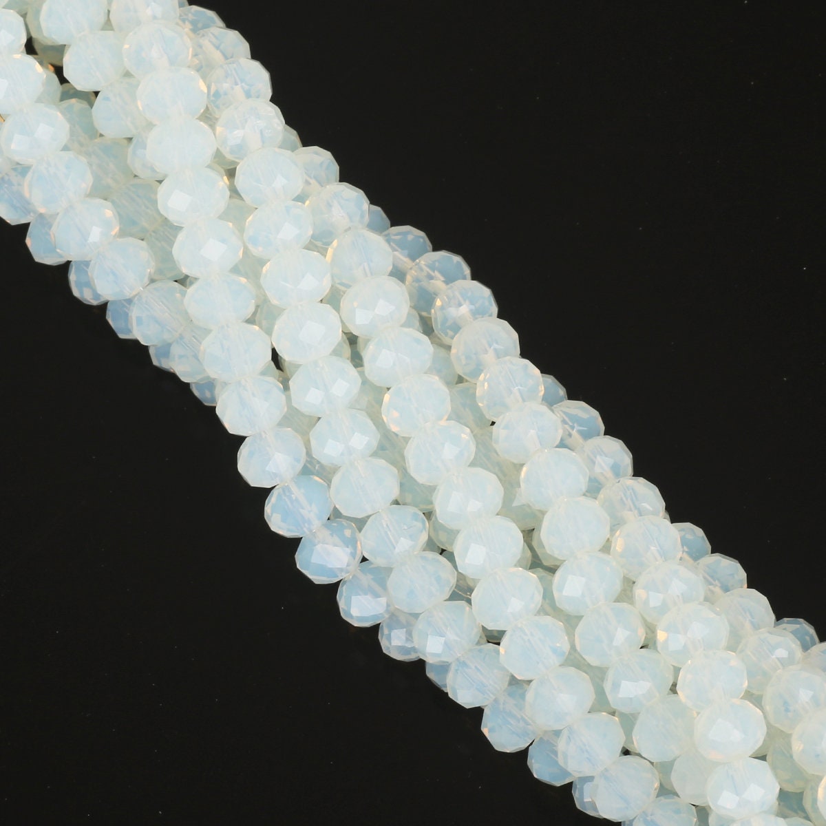1mm/2mm/4mm/6mm/8mm Crystal Rondel Beads Faceted Glass Beads For