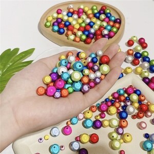 Round Acrylic Miracle Beads 4mm 6mm 8mm 10mm 12mm 3D Illusion Beads Acrylic Reflective Beads Rainbow Miracle Mixed Color Miracle Bead image 6