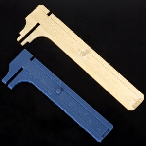Suwak pomiarowy - Suwmiarki mosiężne - Suwmiarki plastikowe - Suwmiarki do koralików o rozmiarze 80 mm/pojemności 150 mm - Wskaźnik kalibracji - Suwmiarka