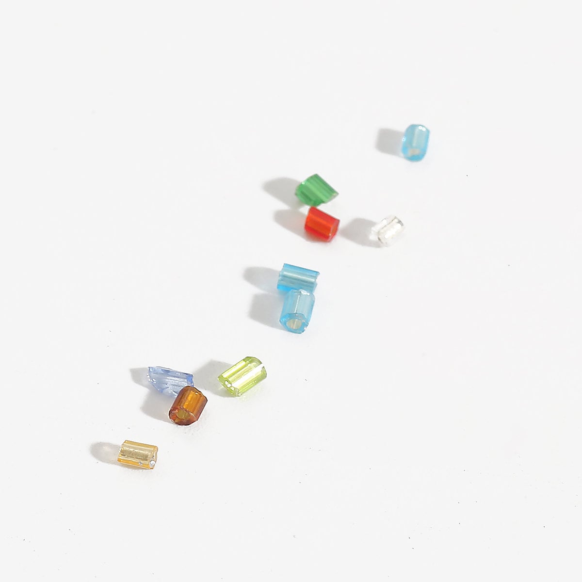 2mm Short Bugle Beads Silver Lined Bugle Seed Beads Glass Etsy