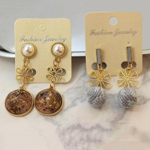 10 Gold Flower Charms 4 Styles, Floral Charm, Gold Charms, Earring Charms image 8