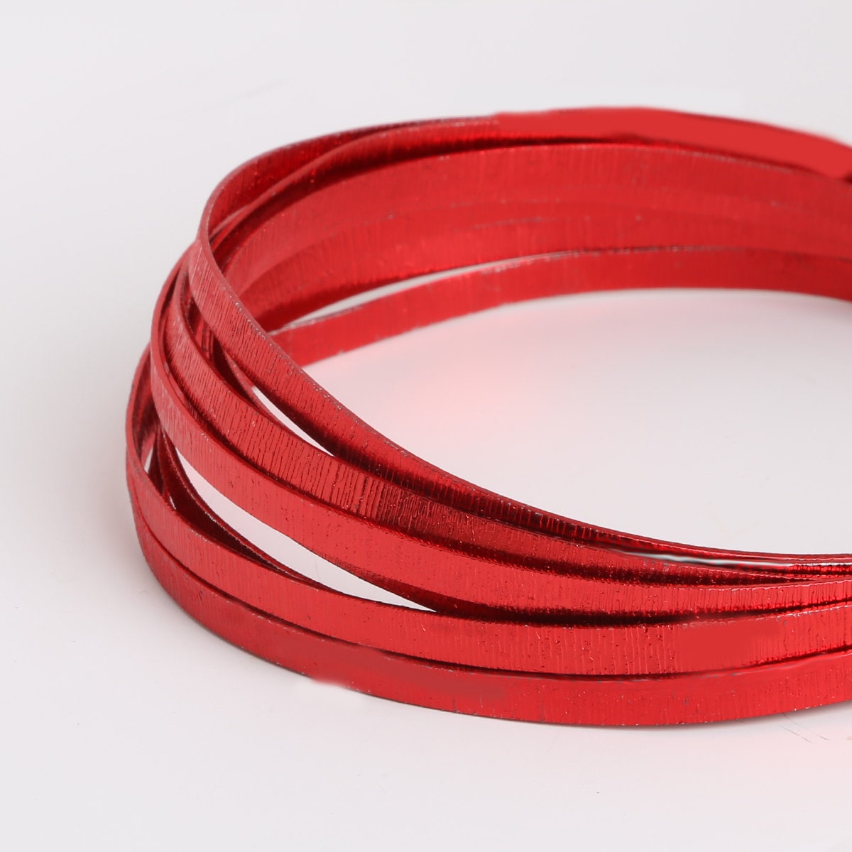10 Feet Red Embossed Flat Smooth Aluminum Wire 5x1mm - Flat Wire ...
