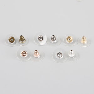  3000pcs Silicone Earring Backs, PAGOW Clear Rubber