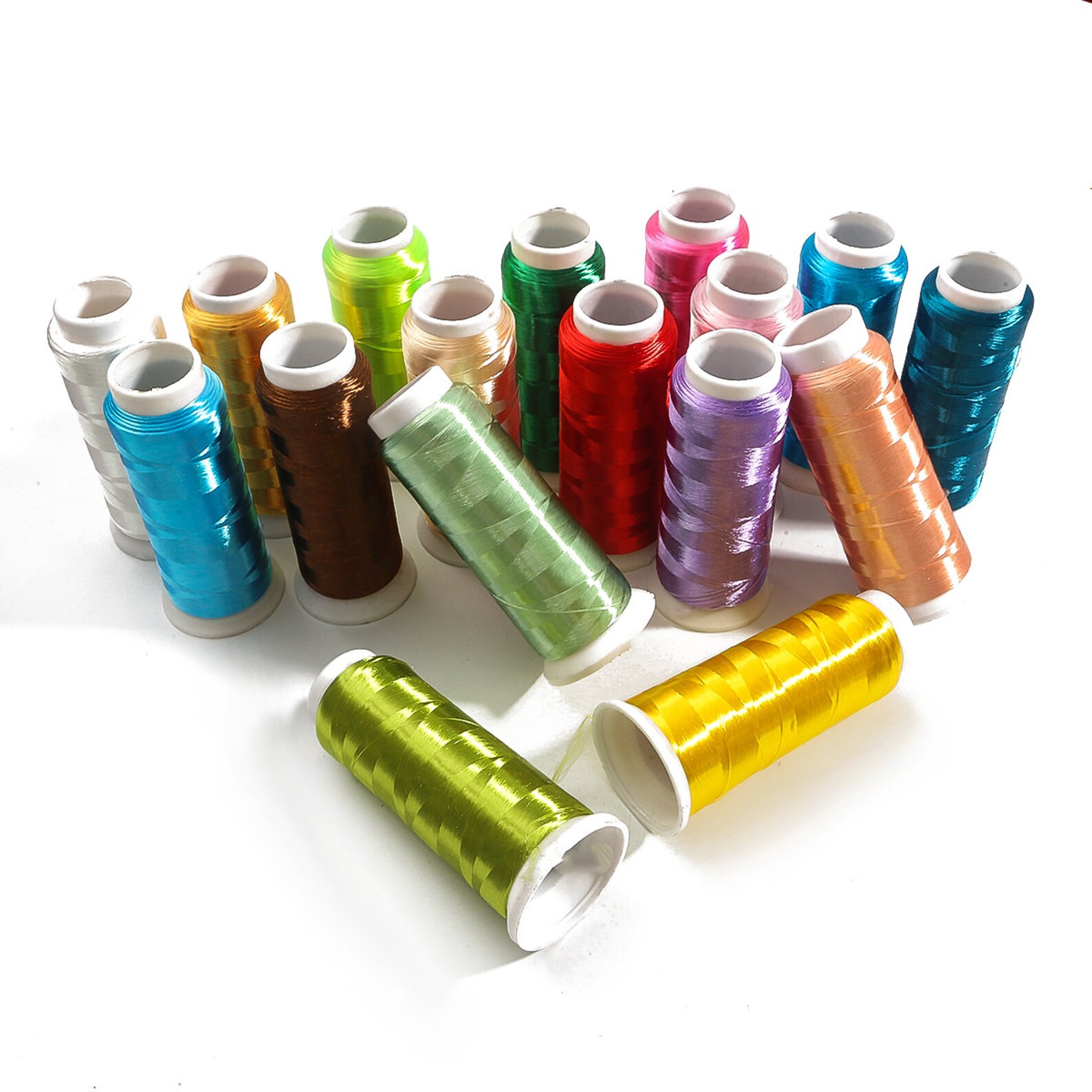 1750 Yards Colorful Thread- Embroidery Floss - Colorful Rainbow Thread ...
