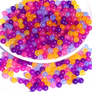 8mm UV Color Changing Magic Beads - UV Beads - Round Rainbow Beads ...