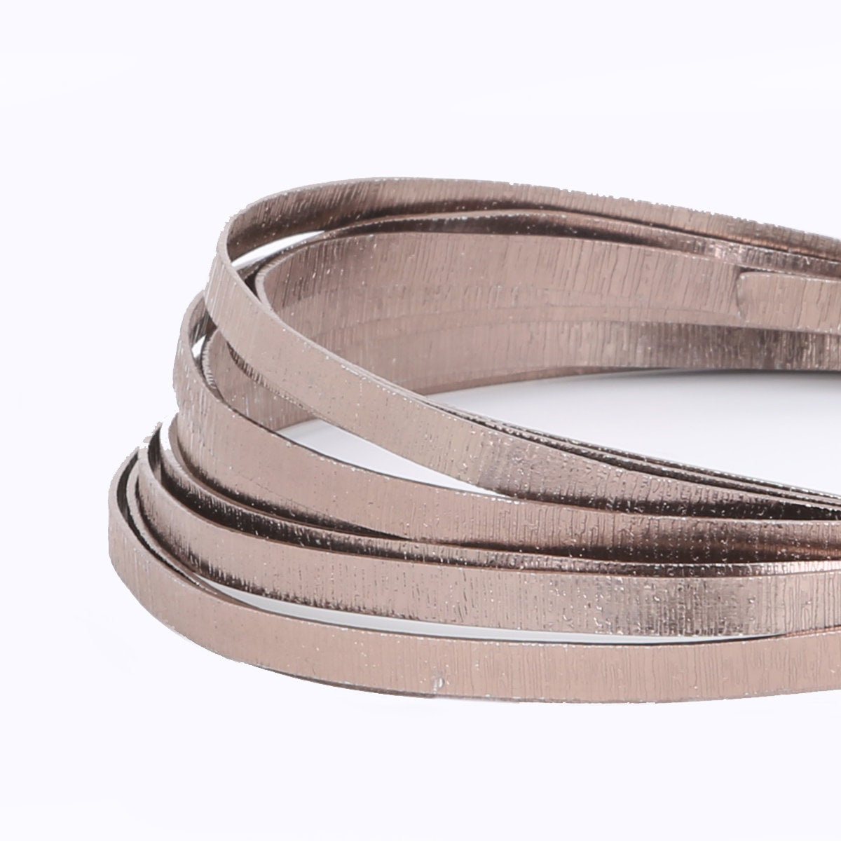 10 Feet Brown Embossed Flat Smooth Aluminum Wire 5x1mm - Flat Wire ...