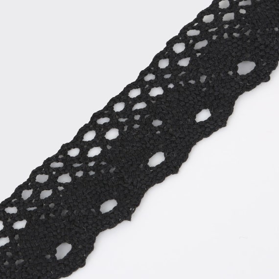 4 PATTERNS Black Lace Ribbon Roll 5 Yards Ornamental Lace Roll Decorative  Lace Roll 12mm 18mm 42mm 