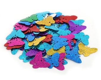 200 Mix Color Butterfly Sequins - Paillettes Papillon - Paillettes Arc-en-ciel - Paillettes Arc-en-ciel