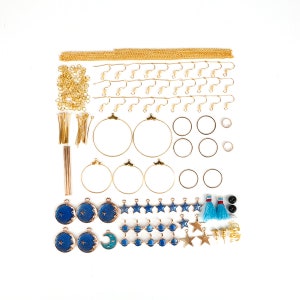 DIY Earring Kit, Druzy Earring Kit, Jewelry Making Kit, Earring Set, Diy Kit,  Diy Jewelry, Druzy Studs, 12mm Druzy, Cabochon, Stud Earrings 