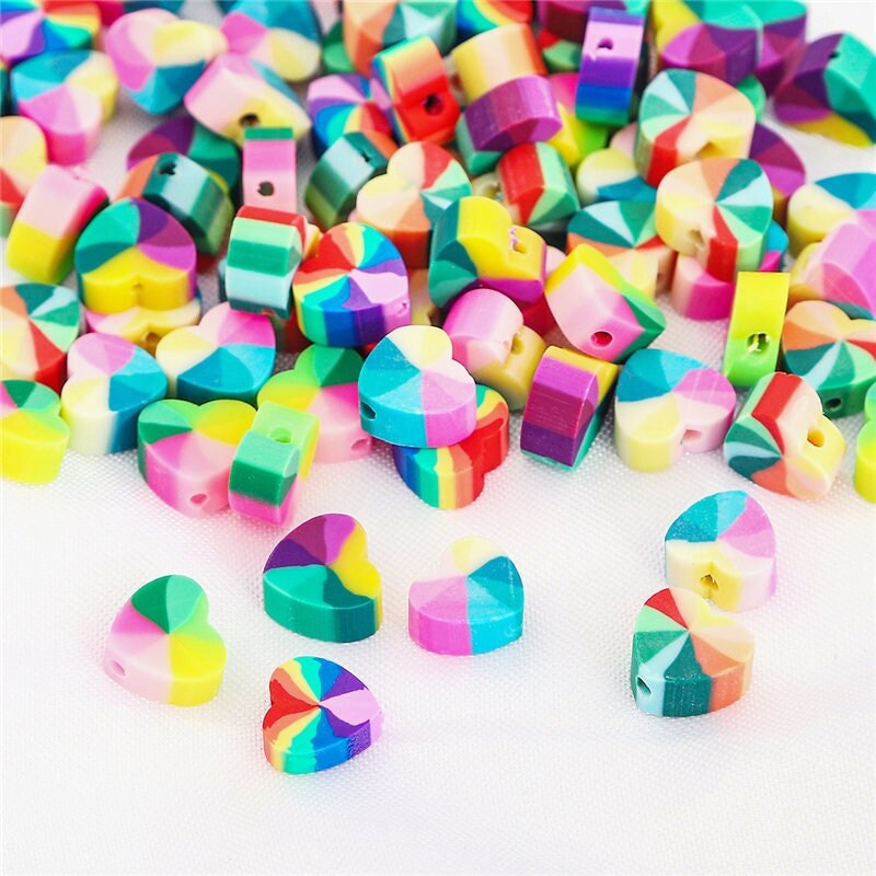 190Pcs Polymer Clay M Bead, Bracelet Beads, Cute Rainbow Beads, Kids Beads,  Craft Jewelry, Diy Jewelry Supply(10mm - Yahoo Shopping